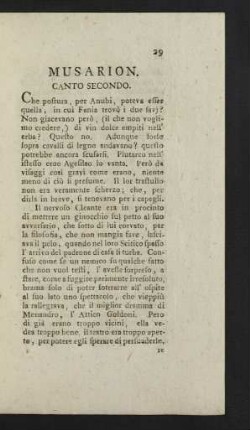 Canto Secondo