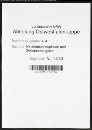 Kirchenbuchduplikat der evangelisch-lutherischen Gemeinde Enneperstraße (H 1853-1863). (Gemeinde: Enneperstraße, evangelisch-lutherische Gemeinde)