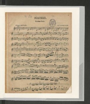 Concert. Violine Solo.
