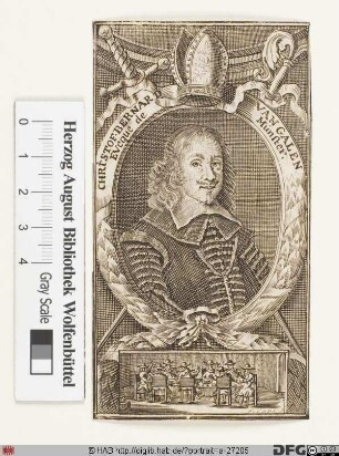 Bildnis Christoph Bernhard (von Galen), 1650-78 Fürstbischof von Münster
