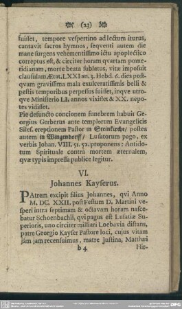 VI. Johannes Kayserus