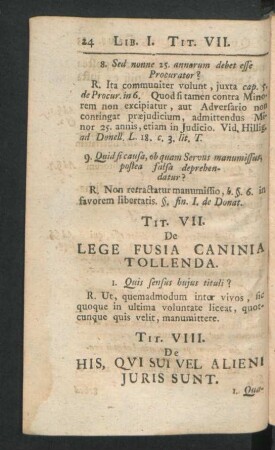 Tit. VIII. De His, Qui Sui Vel Alieni Iuris Sunt
