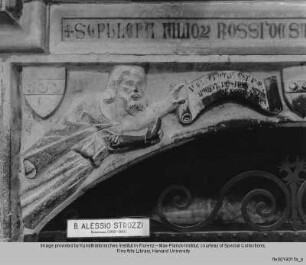 Reliefs mit Propheten und Strozziwappen - Reliefs: Propheten mit Spruchbändern und Strozziwappen