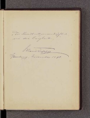 Marie Deppe. – Hamburg, ??.11.1898