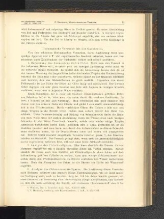 Hofmannsche Versuche mit der Gasbürette.