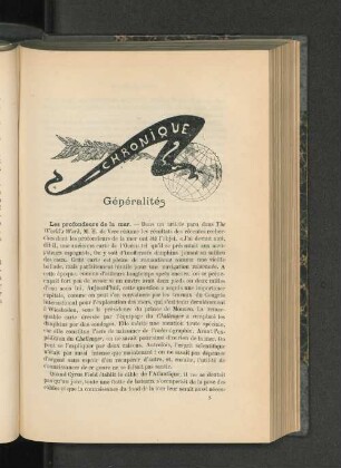 Généralités.