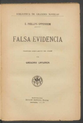 Falsa evidencia