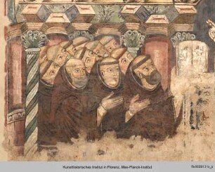 Innendekoration : Heiliger Augustinus übergibt die Ordensregeln an die Eremiten