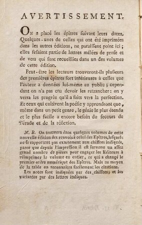 Oeuvres Complètes De M. De Voltaire, 15. Epitres