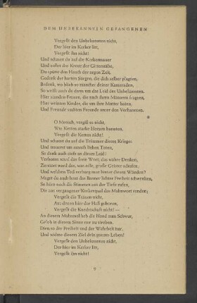 Dem Unbekannten Gefangenen