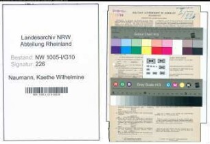 Entnazifizierung Kaethe Wilhelmine Naumann , geb. 17.03.1897 (Postassistent)