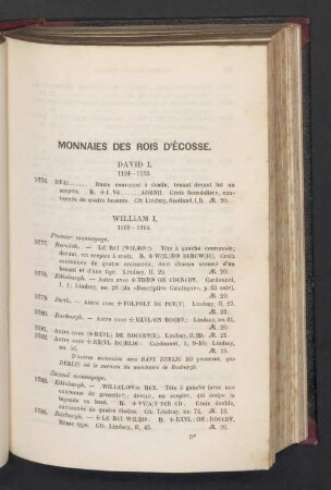 Monnaies des rois d'Écosse