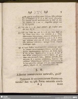 §. II. Libertas commerciorum naturalis, quid?