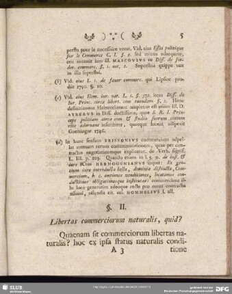 §. II. Libertas commerciorum naturalis, quid?