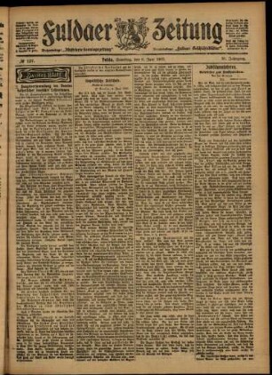 Zweite Ausgabe vom Samstag, den 06. Juni 1903.
