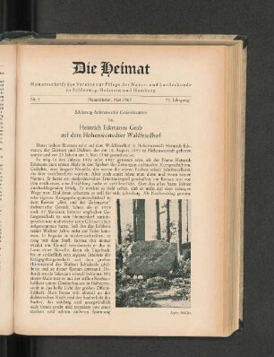 Nr. 5. Neumünster, Mai 1945. 72. Jahrgang.
