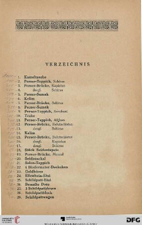 Verzeichnis (Nr. 1-554)