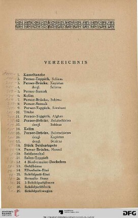 Verzeichnis (Nr. 1-554)