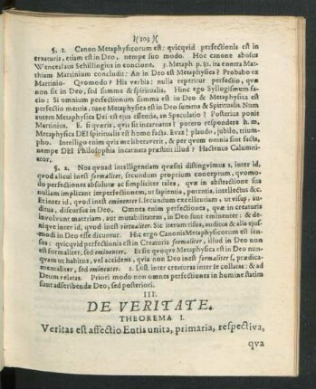 III. De Veritate.
