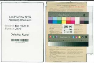 Entnazifizierung Rudolf Oelschig , geb. 22.05.1908 (Zollsekretaer)
