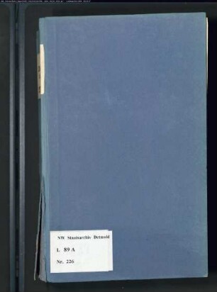 Gogerichtsregister Amt Oerlinghausen