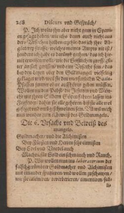 Die 6. Ursache und Beweiß des mangels.