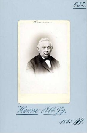Henne, Albert Georg, Nationalliberale