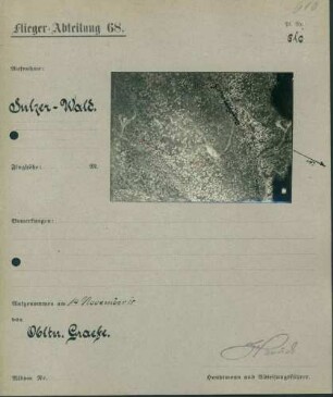Foto des Sulzer Waldes (Luftbild)