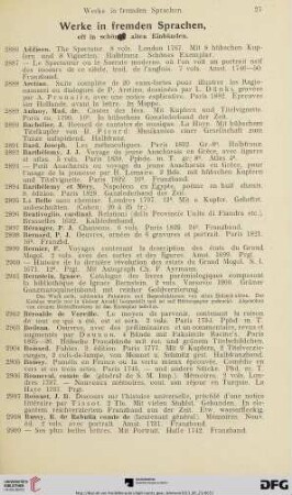 Werke in fremden Sprachen (Nr. 2886-3043)