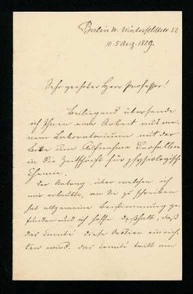 Berlin, 05.08.1889.