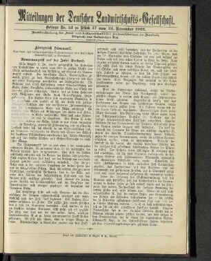 Beilage Nr. 44 zu Stück 47 vom 22. November 1902.