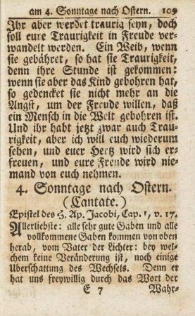 4. Sonntage nach Ostern. (Cantate.)