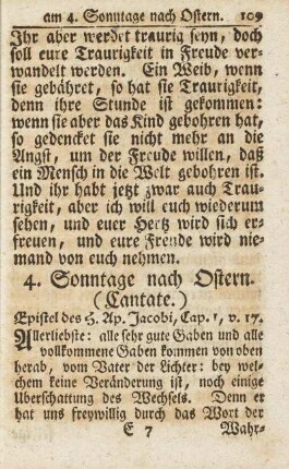 4. Sonntage nach Ostern. (Cantate.)
