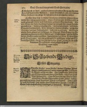 Die Sechzehende Predigt.