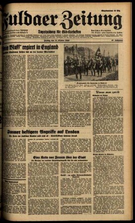 Ausgabe vom Freitag, den 11. Oktober 1940.