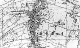 Sohland a. Rotstein. Meßtischblatt, Sekt. Reichenbach, 1886