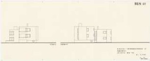 Wohnhaus Bismarckstraße 57, Berlin-Wannsee: Ansichten von SO und NO, 1:100