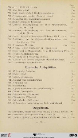 Oelgemälde (Nr. 851-898)