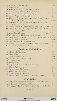 Oelgemälde (Nr. 851-898)