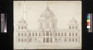 Aufriss der Eingangsseite dieses Schlosses (Cap. 6, Nr. 18, Bl. 18b)