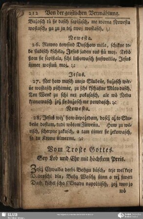 Vom Troste Gottes