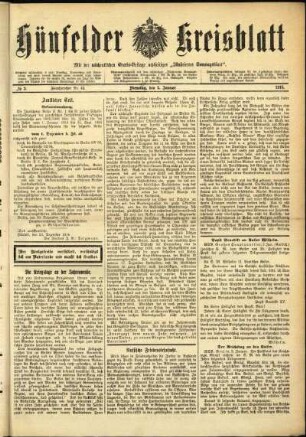 Ausgabe vom Dienstag, den 05. Januar 1915.