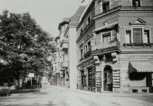 Blick von der Grünanlage an der Schulstraße (Luboldtstraße)