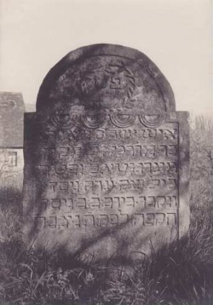 Judenfriedhof. Grabstein 18. Jahrhundert