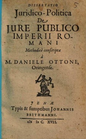 Dissertatio Jurido-Politica De Jure Publico Imperii Romani