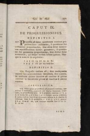 171-187, Cap. IX. De progressionibus