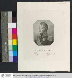 Alexander I. : Kaiser von Russland / L. Wolff del. ; Meyer sc.