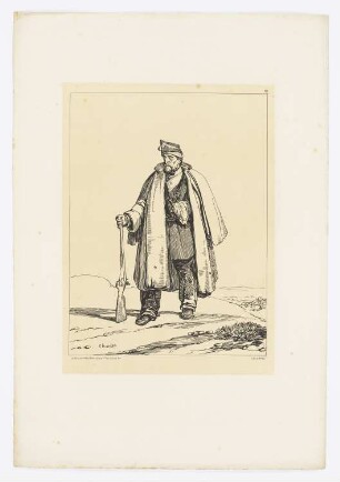 Artillerist mit Muskete, Blatt 19 der Folge "Federzeichnungen"
