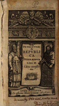 Petri Cunaei De republica Hebraeorum : Libri III