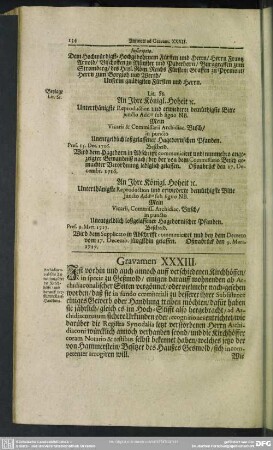 Gravamen XXXIII.